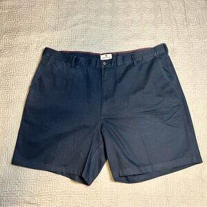 Woolrich Men’s Shorts Flat Front Chino Size 44 Navy Blue